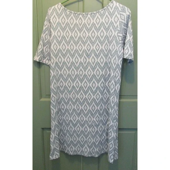 Windiriver Women's Short Sleeve Geometric Casual Dress Size M - Picture 5 of 6